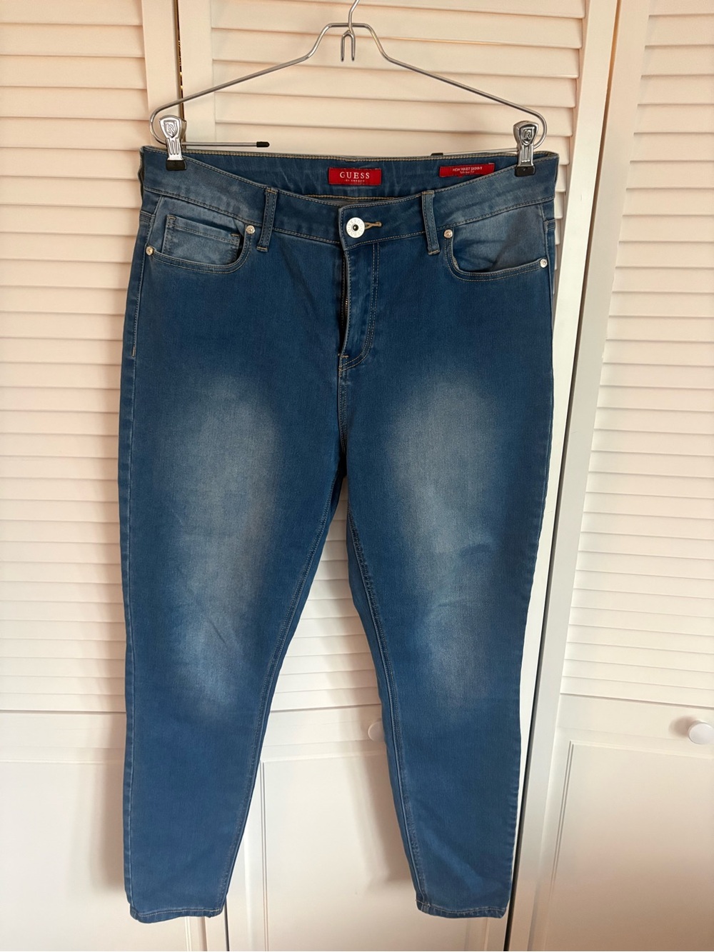 Guess Women's Mid-Blue Stretch Skinny Jeggings